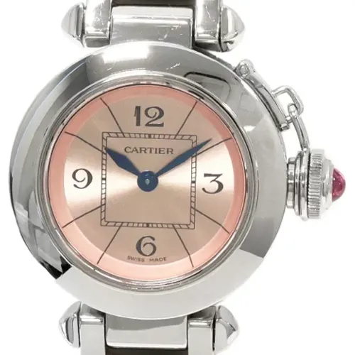 Pre-owned Metal watches , female, Sizes: ONE SIZE - Cartier Vintage - Modalova