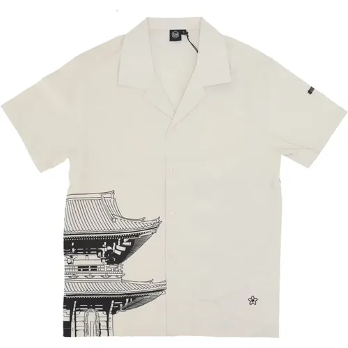 Schwarzes Tokyo Bowling Shirt , Herren, Größe: XL - Dolly Noire - Modalova
