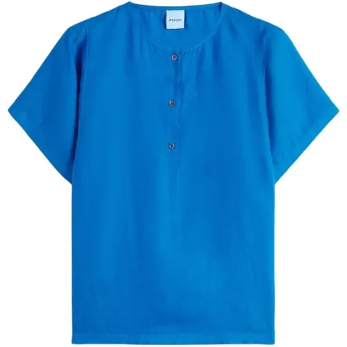 Blouses, female, , Size: 2XS Linen Blouse - Aspesi - Modalova