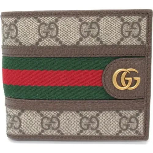 Pre-owned Wallets, female, , Size: ONE SIZE Pre-owned Canvas wallets - Gucci Vintage - Modalova