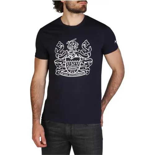Logo Print T-Shirt , Herren, Größe: M - Aquascutum - Modalova
