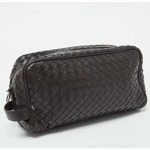 Pre-owned Bags, male, , Size: ONE SIZE Pre-owned Leather pouches - Bottega Veneta Vintage - Modalova