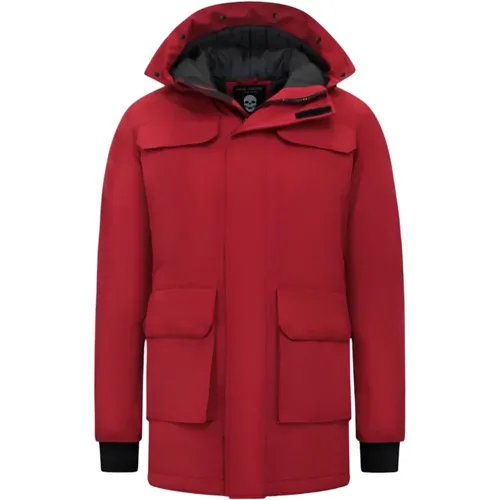Winter Jacket Men Long , male, Sizes: S, L, M, XL - Enos - Modalova