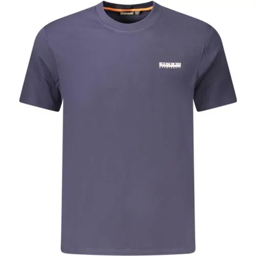 T-Shirts, male, , Size: L Cotton Crew Neck T-Shirt - Napapijri - Modalova