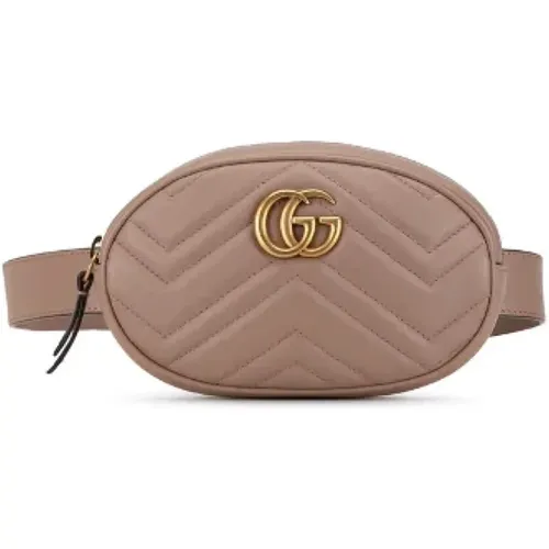 Pre-owned Belt Bags, female, , Size: ONE SIZE Pre-owned Leather shoulder-bags - Gucci Vintage - Modalova