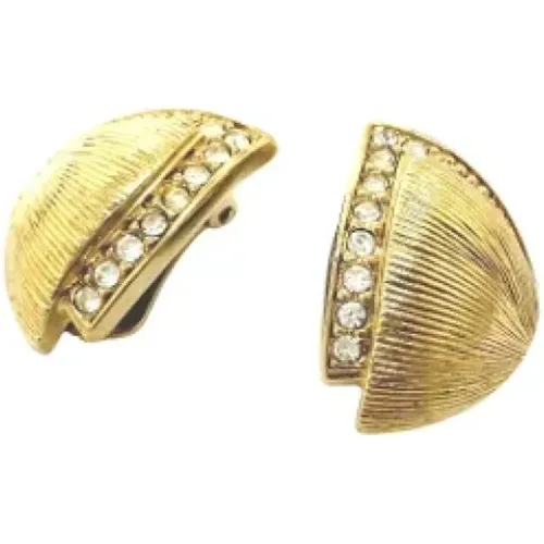 Pre-owned Jewellery, female, , Size: ONE SIZE Pre-owned Metal earrings - Dior Vintage - Modalova