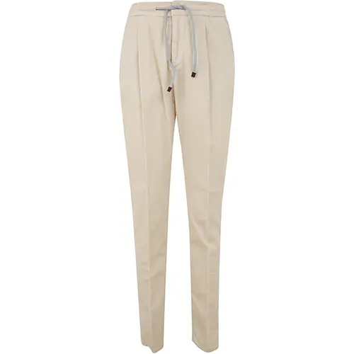 Opulente Leinsamen Samthose - BRUNELLO CUCINELLI - Modalova