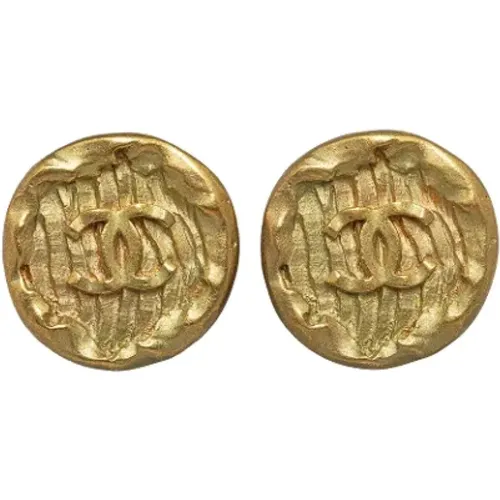 Pre-owned Metal earrings , female, Sizes: ONE SIZE - Chanel Vintage - Modalova