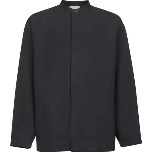 Light Jackets, male, , Size: M Grandad Collar Shirt - Studio Nicholson - Modalova