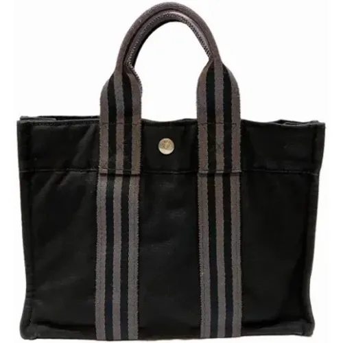 Pre-owned Tote Bags, female, , Size: ONE SIZE Pre-owned Canvas handbags - Hermès Vintage - Modalova