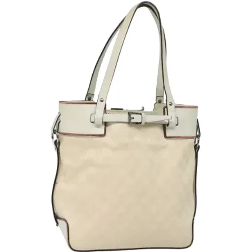 Pre-owned Tote Bags, female, , Size: ONE SIZE Pre-owned Canvas handbags - Gucci Vintage - Modalova