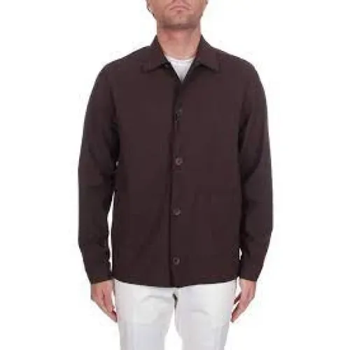 Light Jackets, male, , Size: XL Stylish Shirt Jacket - Herno - Modalova