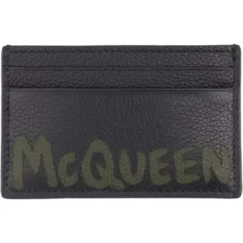 Wallets & Cardholders, male, , Size: ONE SIZE Leather wallets - alexander mcqueen - Modalova