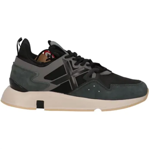 Sneakers, male, , Size: 7 US Suede and Fabric Sneakers - Clik 74 - Munich - Modalova