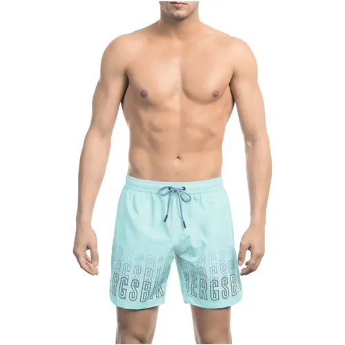 Gradient Print Beach Bermuda Shorts , Herren, Größe: 2XL - Bikkembergs - Modalova