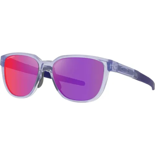 Sunglasses, male, , Size: 57 MM Actuator Sunglasses - Transparent Liliac/Prizm Road - Oakley - Modalova