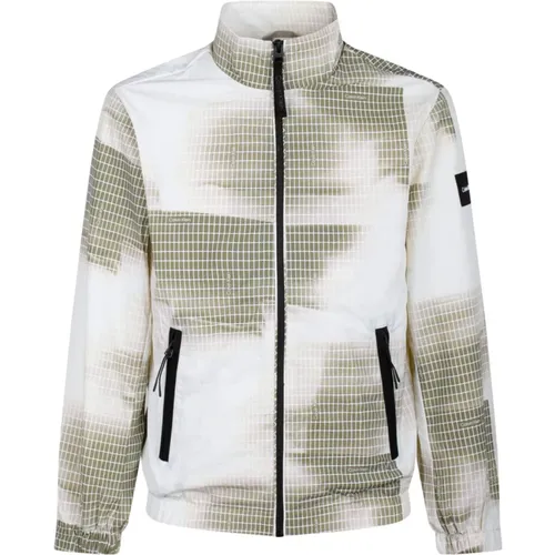 Lightweight Diffused Grid Jacket , male, Sizes: M, S, XL - Calvin Klein - Modalova