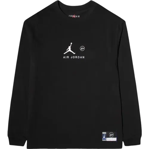 Limitierte Auflage Schwarzes T-Shirt , Herren, Größe: M - Jordan - Modalova