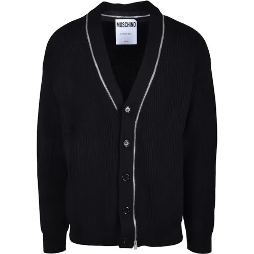 Cardigans, male, , Size: S Cardigan - Moschino - Modalova