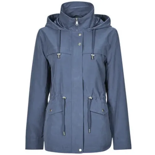 Blaue Starline Parka Damenjacke , Damen, Größe: S - Only - Modalova