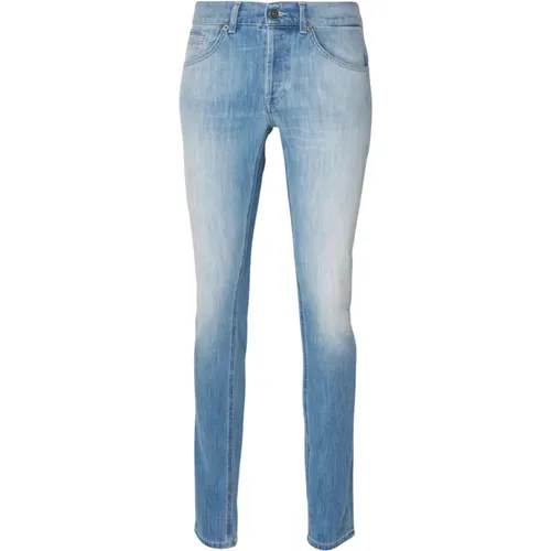 George Slim Fit Jeans , male, Sizes: W33, W35, W34, W38 - Dondup - Modalova