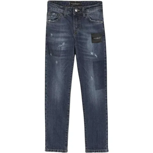 Slim Fit Jeans mit Logo - John Richmond - Modalova