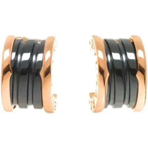 Pre-owned Jewellery, female, , Size: ONE SIZE Pre-owned Rose Gold earrings - Bvlgari Vintage - Modalova