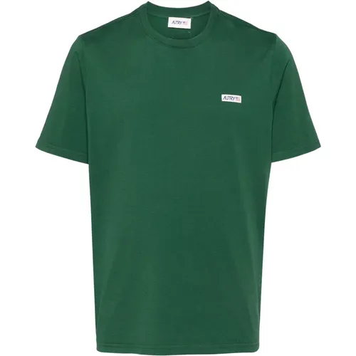 T-shirts and Polos with Logoed Patch , male, Sizes: XL, S, L, 2XL, M - Autry - Modalova