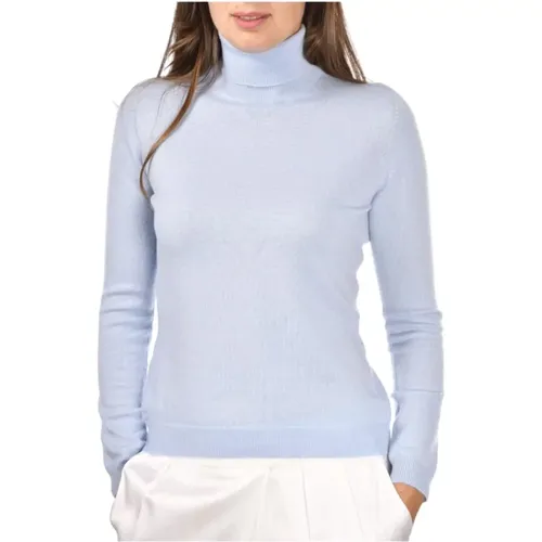 Kaschmir Rollkragenpullover Hellblau , Damen, Größe: XS - Gran Sasso - Modalova