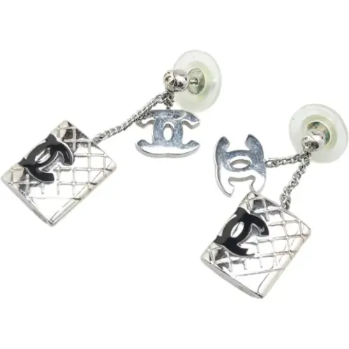 Pre-owned Jewellery, female, , Size: ONE SIZE Pre-owned Metal earrings - Chanel Vintage - Modalova