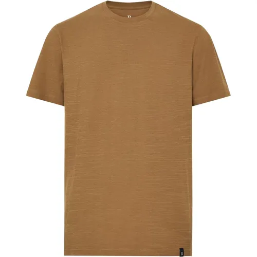 Ss Slub Cotton Jersey T-Shirt , Herren, Größe: L - Boggi Milano - Modalova