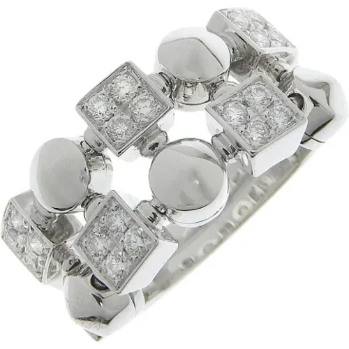 Pre-owned Jewellery, female, , Size: ONE SIZE Pre-owned White Gold rings - Bvlgari Vintage - Modalova