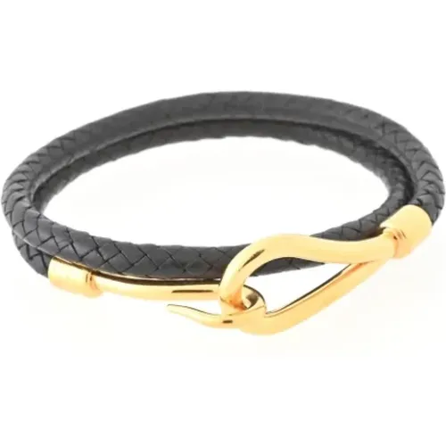 Pre-owned Jewellery, female, , Size: ONE SIZE Pre-owned Leather bracelets - Hermès Vintage - Modalova