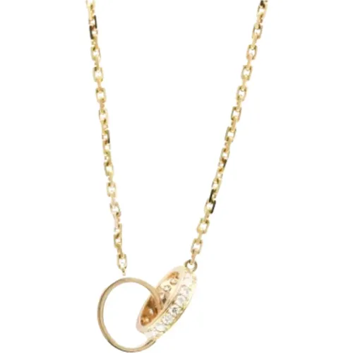 Pre-owned Jewellery, female, , Size: ONE SIZE Pre-owned Rose Gold necklaces - Cartier Vintage - Modalova