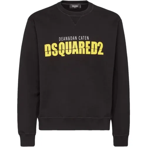 Blaue Pullover für Männer , Herren, Größe: L - Dsquared2 - Modalova