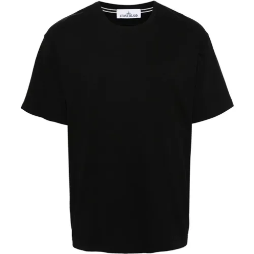 Schwarze T-Shirts & Polos Ss24 , Herren, Größe: L - Stone Island - Modalova