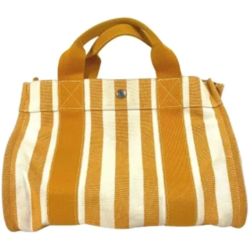 Pre-owned Tote Bags, female, , Size: ONE SIZE Pre-owned Canvas handbags - Hermès Vintage - Modalova