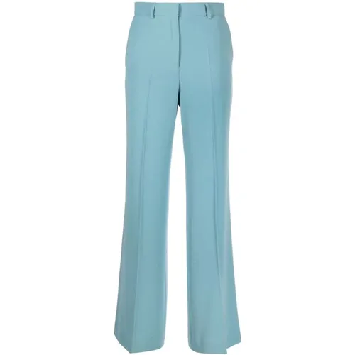 Wide Trousers, female, , Size: M Aqua Wide-Leg Tailored Trousers - Alberto Biani - Modalova