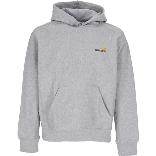 Grauer Kapuzenpullover Amerikanisches Skript - Carhartt WIP - Modalova