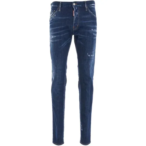 Stylische blaue Jeans für Männer , Herren, Größe: XL - Dsquared2 - Modalova