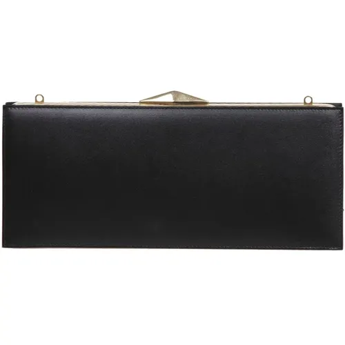 Leather Diamond Clutch Bag , female, Sizes: ONE SIZE - Jimmy Choo - Modalova