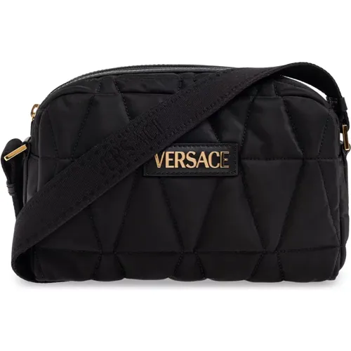 Shoulder Bags, male, , Size: ONE SIZE Shoulder bag with logo - Versace - Modalova