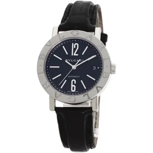 Pre-owned Watches, male, , Size: ONE SIZE Pre-owned Leather watches - Bvlgari Vintage - Modalova