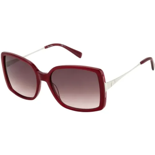 Rote Acetat Damen Sonnenbrille - Pierre Cardin - Modalova