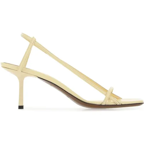 High Heel Sandals, female, , Size: 5 US Cream leather Merga sandals - Neous - Modalova