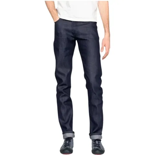 Super Guy Spring Garden Selvedge Jeans , male, Sizes: W30 L34 - Naked & Famous Denim - Modalova
