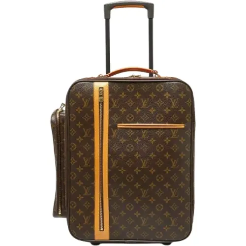 Pre-owned Weekend Bags, female, , Size: ONE SIZE Pre-owned Coated canvas travel-bags - Louis Vuitton Vintage - Modalova