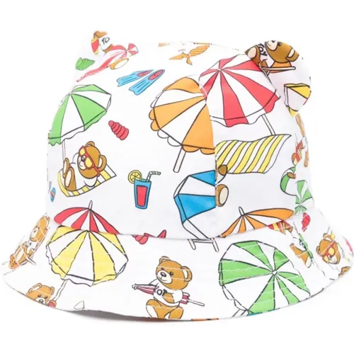 Teddybär-Motiv Mehrfarbige Mütze - Moschino - Modalova