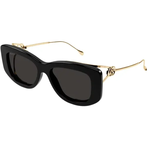 Square Acetate Frame Female Sunglasses , female, Sizes: 55 MM - Gucci - Modalova