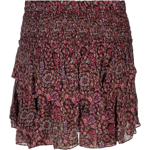 Floral Print Ruffle Rock , female, Sizes: L, M - Isabel Marant Étoile - Modalova